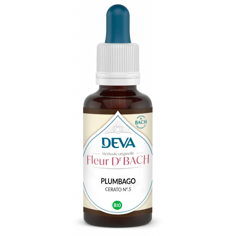 Fleurs de Bach - N°05 - Plumbago - Cerato 15 ml -Laboratoire DEVA