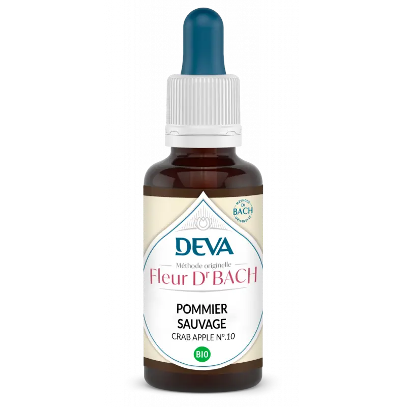 Fleurs de Bach - N°10 - Pommier Sauvage - Crab Apple 15 ml -Laboratoire DEVA