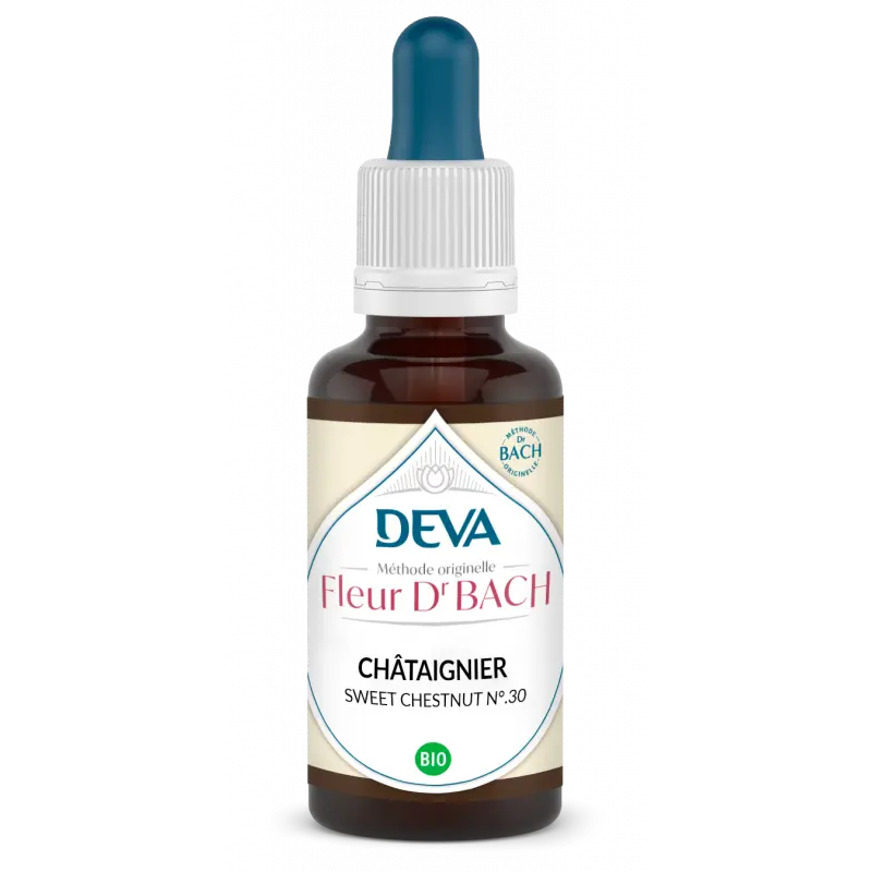 BachBloesems - N°30 - kastanjeboom- Sweet Chestnut 15 ml -Laboratoire DEVA
