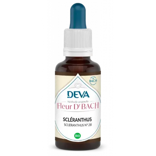 Fleurs de Bach - N°28 - Scléranthe - Scleranthus 15 ml -Laboratoire DEVA